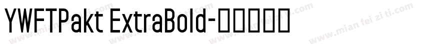 YWFTPakt ExtraBold字体转换